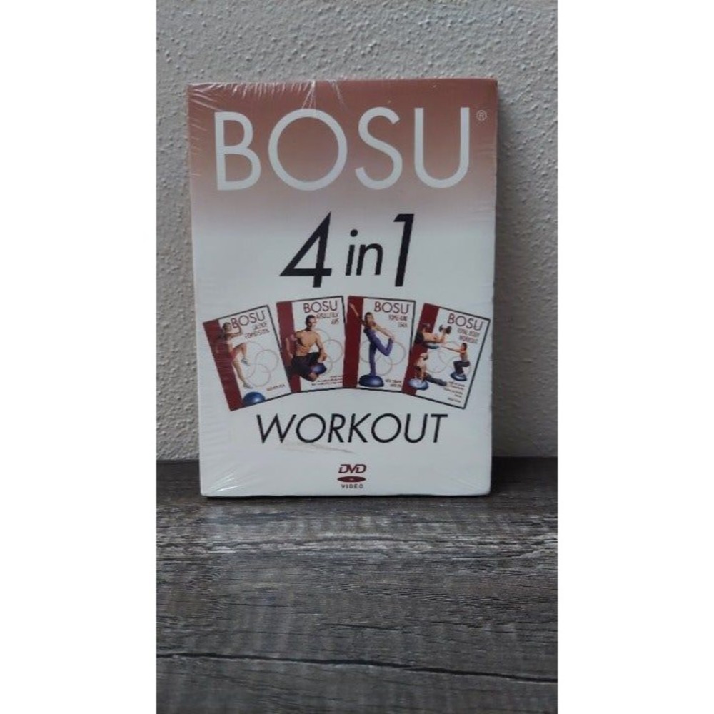 BOSU 4 In 1 Workout DVD Long & Lean Absolutely Abs Total Body Workout New Sealed